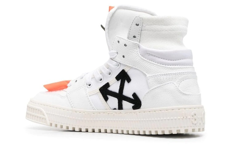 (WMNS) Off-White Off Court 3.0 Leather Canvas Sneaker 'White Orange' OWIA112C99LEA0020120