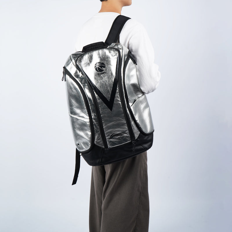 Li-Ning CBA All Star Player Backpack 'Silver Black' ABSR176-3