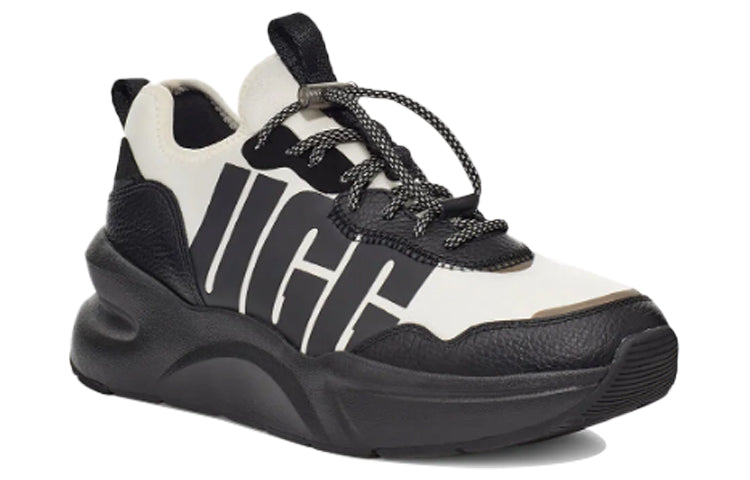 (WMNS) UGG La Daze Wear-resistant Cozy Sports Thick Sole Shoe White Black 1114494-BWHT