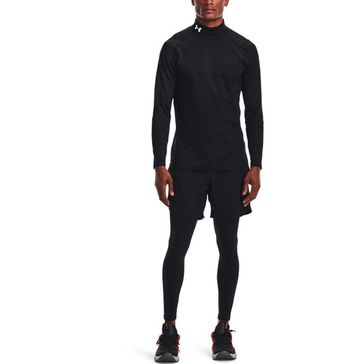 Under Armour ColdGear Infrared Mock Long Sleeve T-shirt 'Black' 1368026-001
