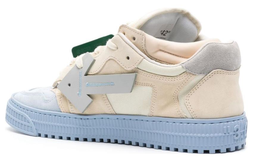 Off-White Floating Arrow Low-Top Sneakers 'Beige Blue' OMIA244F23LEA0014061