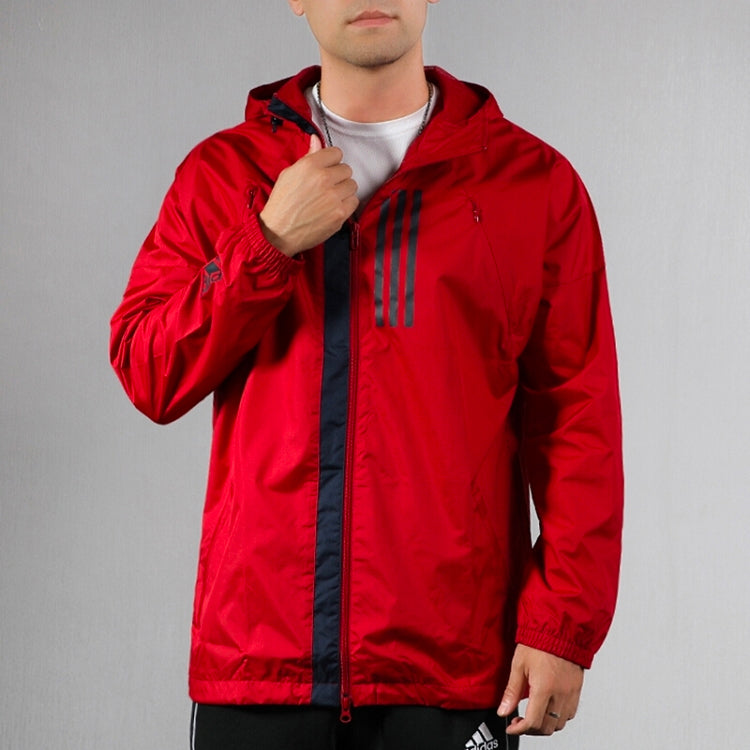 adidas Sports Zipper Hooded Jacket Purple EK4625