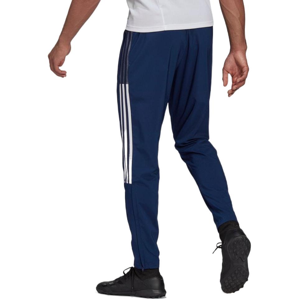 Men's adidas Solid Color Side Stripe Logo Sports Pants/Trousers/Joggers Japanese Version Blue GH4470