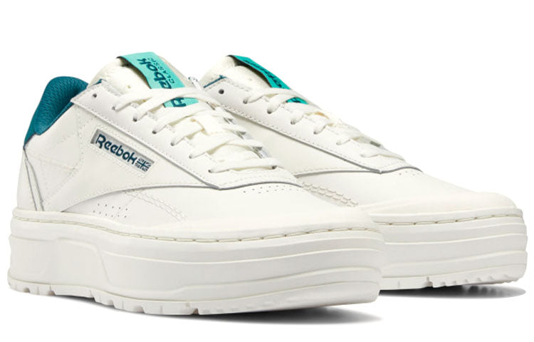 (WMNS) Reebok Club C Double Geo 'Chalk Future Teal' H67348