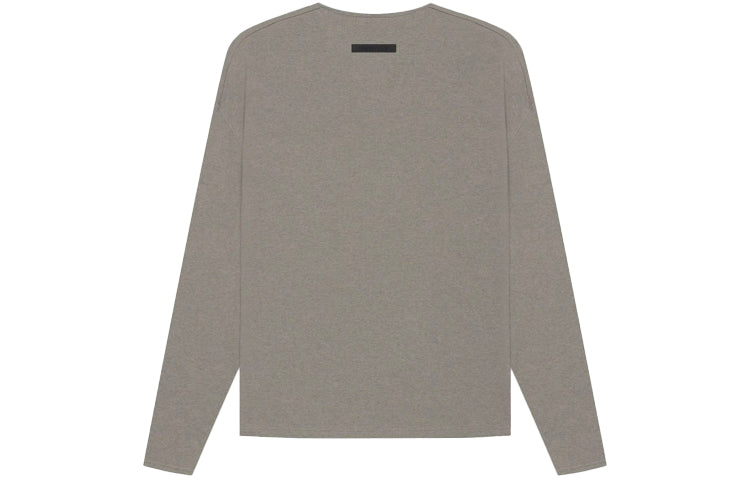 Fear of God Essentials SS21 Thermal Henley Long Sleeve Grey Flannel FOG-SS21-652