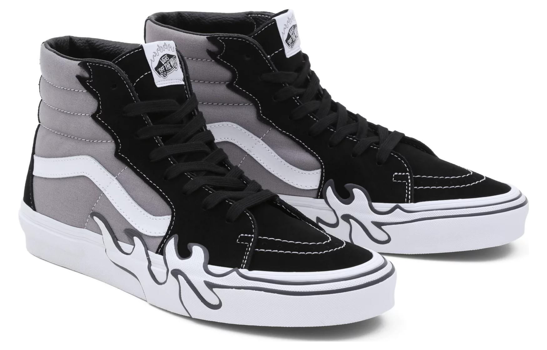 Vans SK8-Hi Flame Shoes 'Flame - Grey' VN0005UJBGF