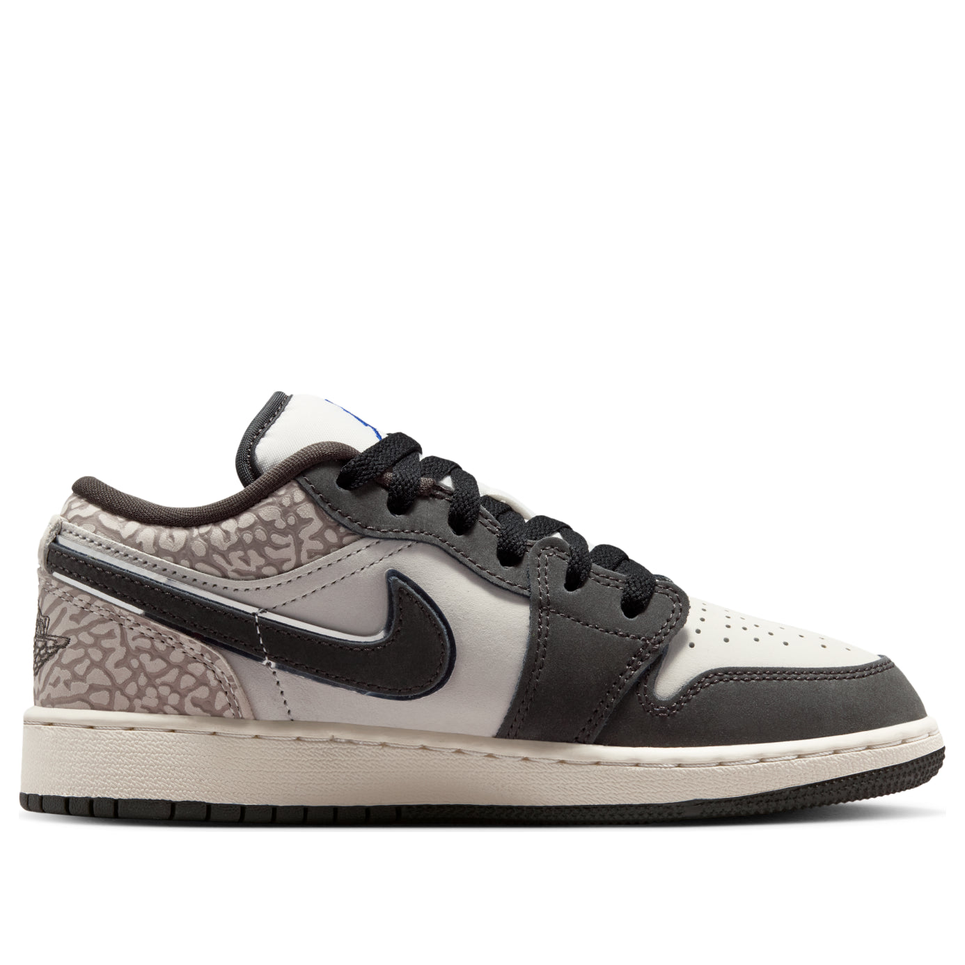 (GS) Air Jordan 1 Low SE 'Sail Deep Pewter Elephant Print' IU2269-100