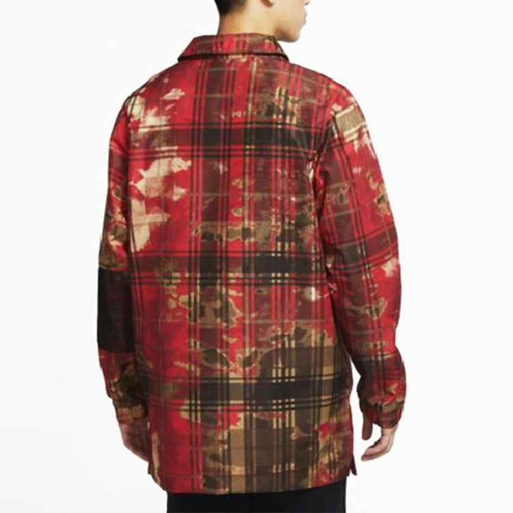 Nike Kyrie Irving Basketball Sports Printing Casual Long Sleeves Shirt Red Wine red CK6752-673