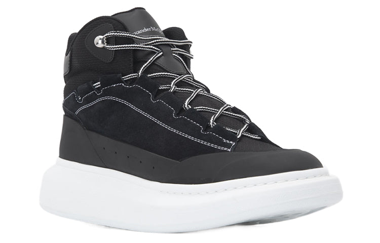 Alexander McQueen Larry High-Top Sneakers 'Black White' 682498WIBN71070
