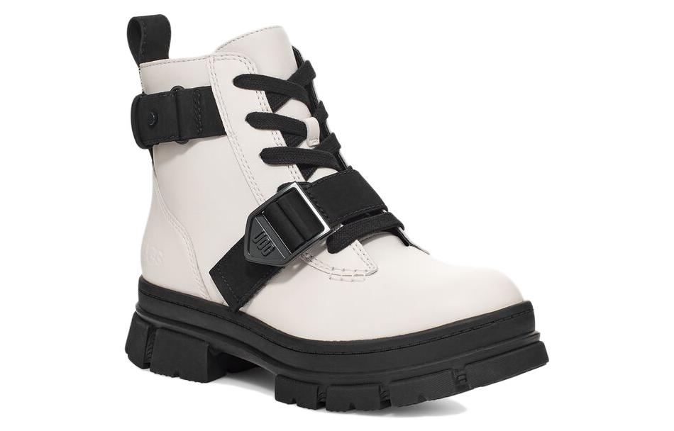 (WMNS) UGG Ashton Lace Up Boot 'White' 1133892-WHT