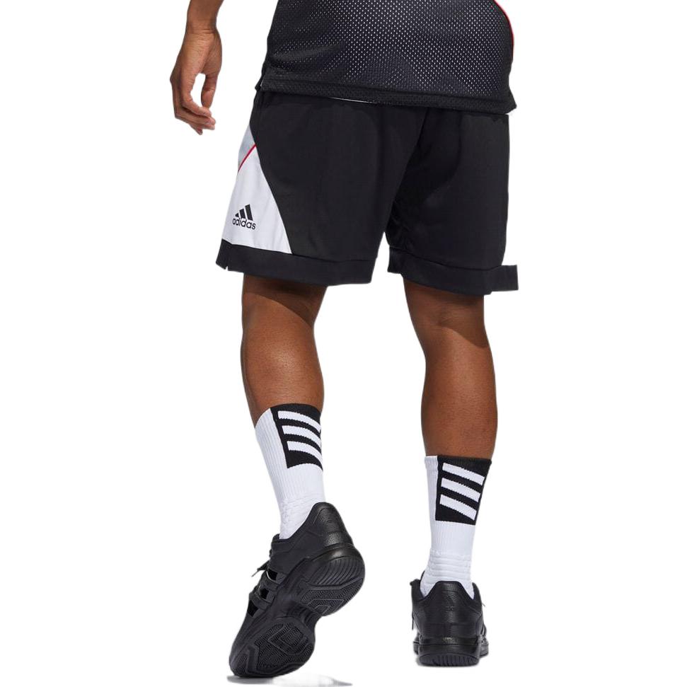 Men's adidas Colorblock Casual Straight Shorts Japanese Version White HB5447