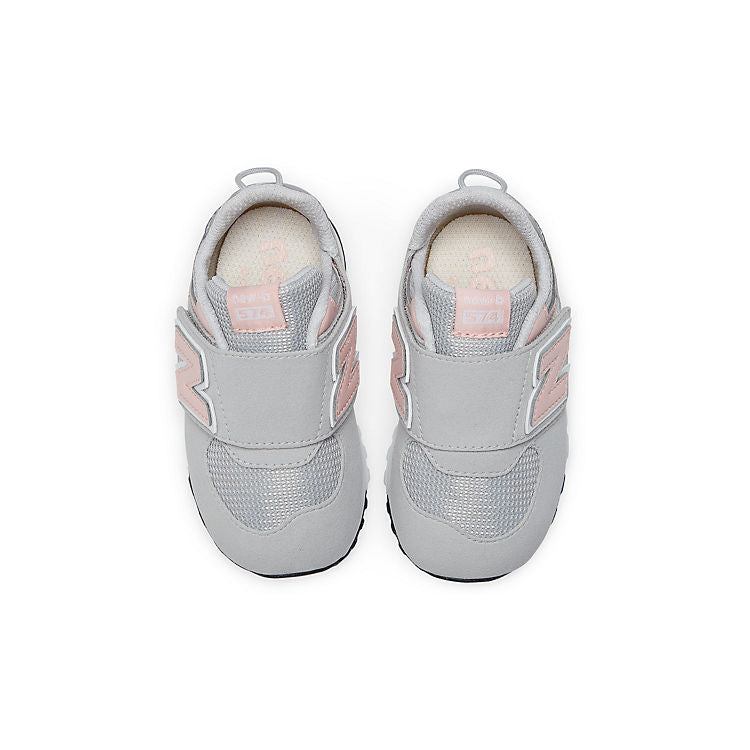 (TD) New Balance 574 New-B Hook & Loop 'Rain Cloud Pink Haze' NW574PK