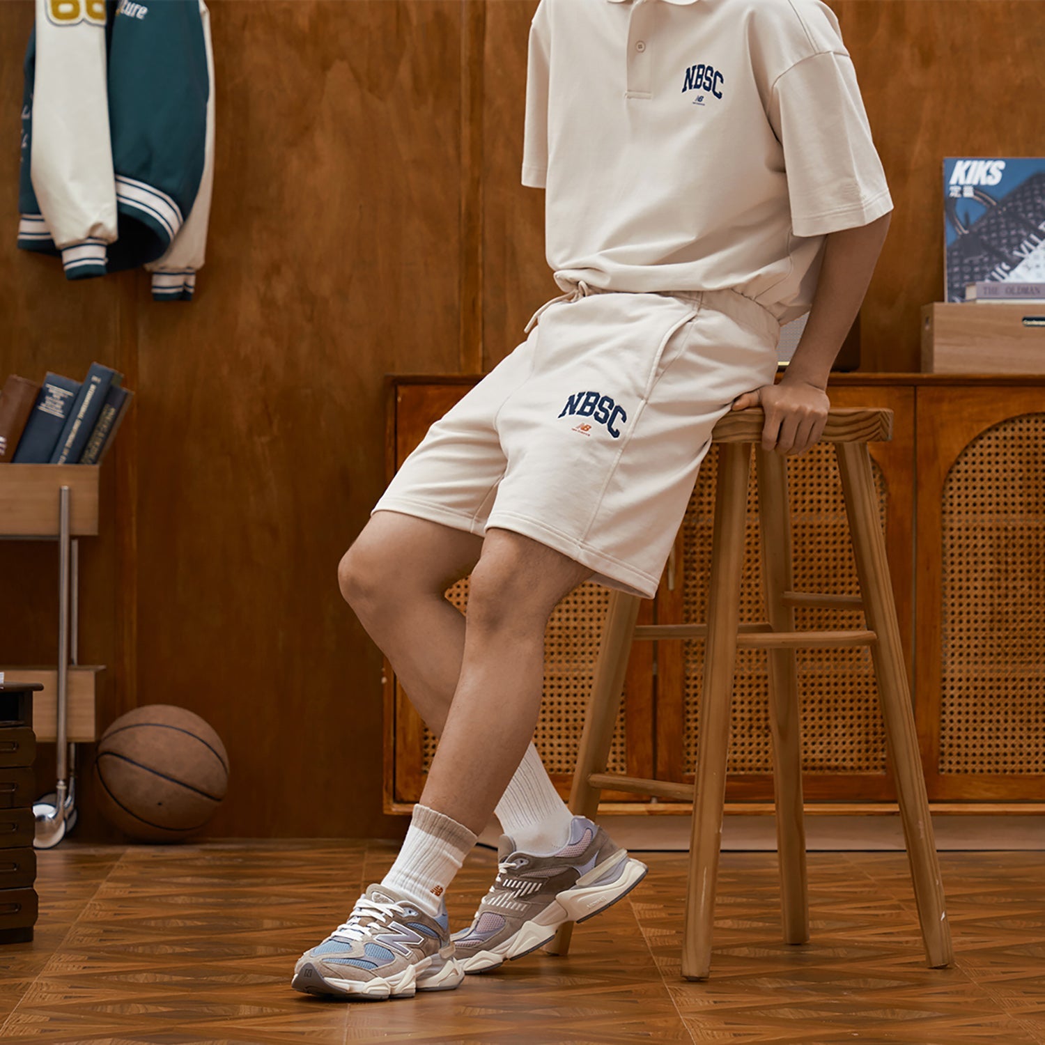 New Balance x NBSC Casual Shorts Asia Sizing 'Beige' 5VD25393-CRE