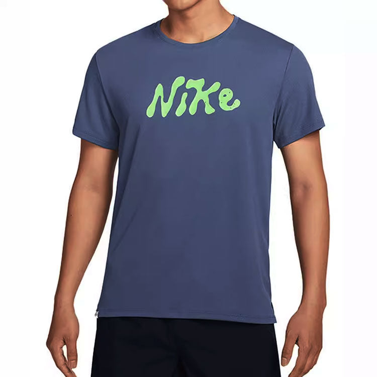 Nike Dri-FIT UV Miler Studio'72 Short Sleeve Running Top 'Blue' FB7947-491