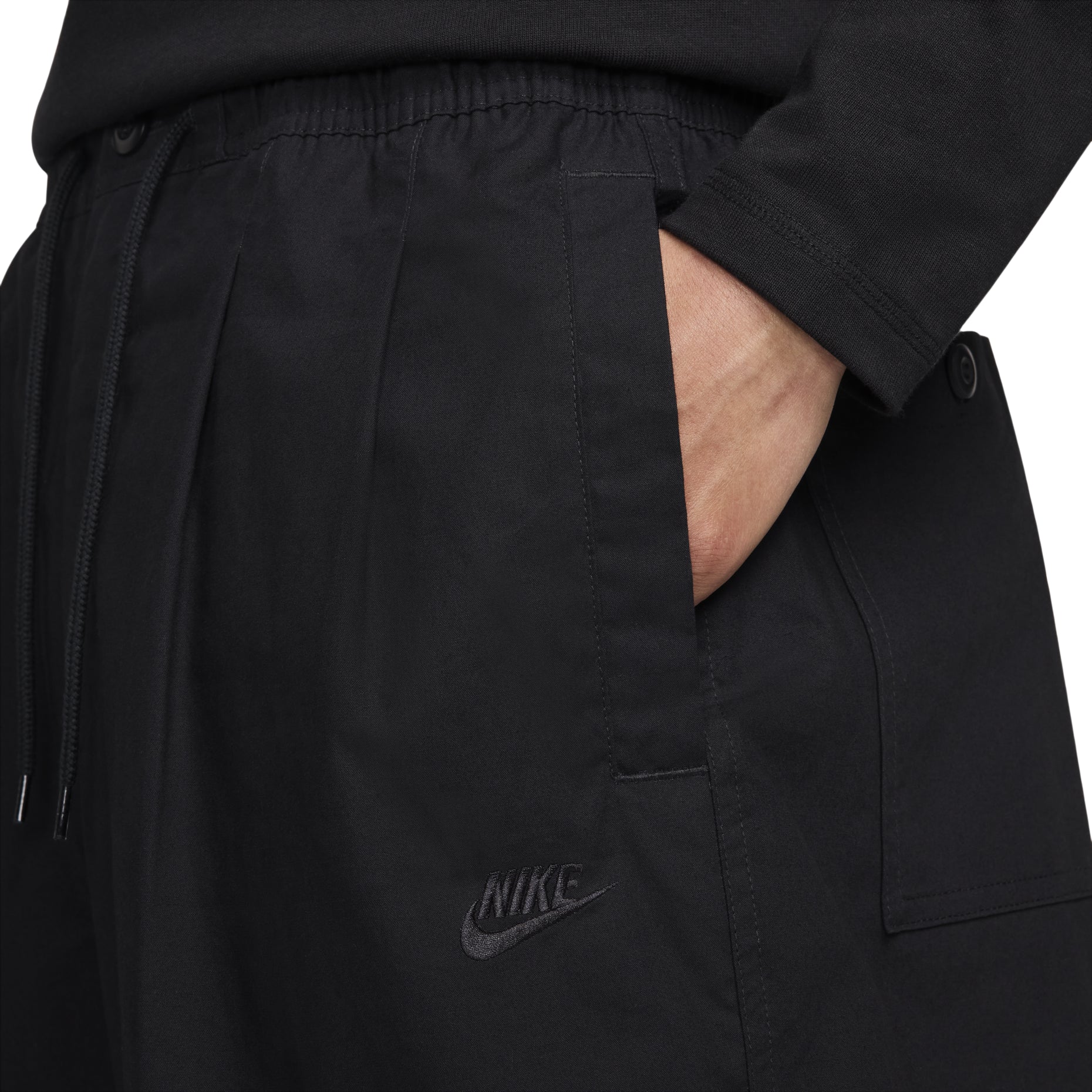 Nike Club Balloon Pants Asia Sizing 'Black' HJ1974-010