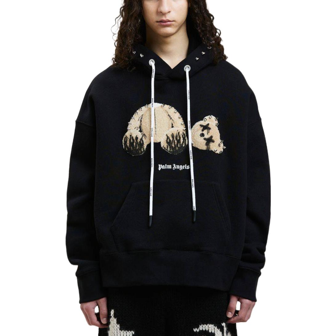 Palm Angels FW22 Punk Bear Hoodie 'Black Brown' PMBB058F22FLE0021060