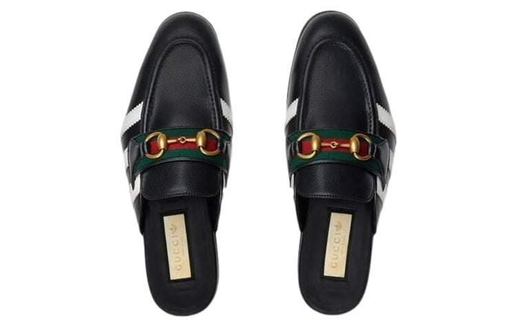 (WMNS) adidas X Gucci Slipper With Horsebit 'Black' 721482-AAA71-1090