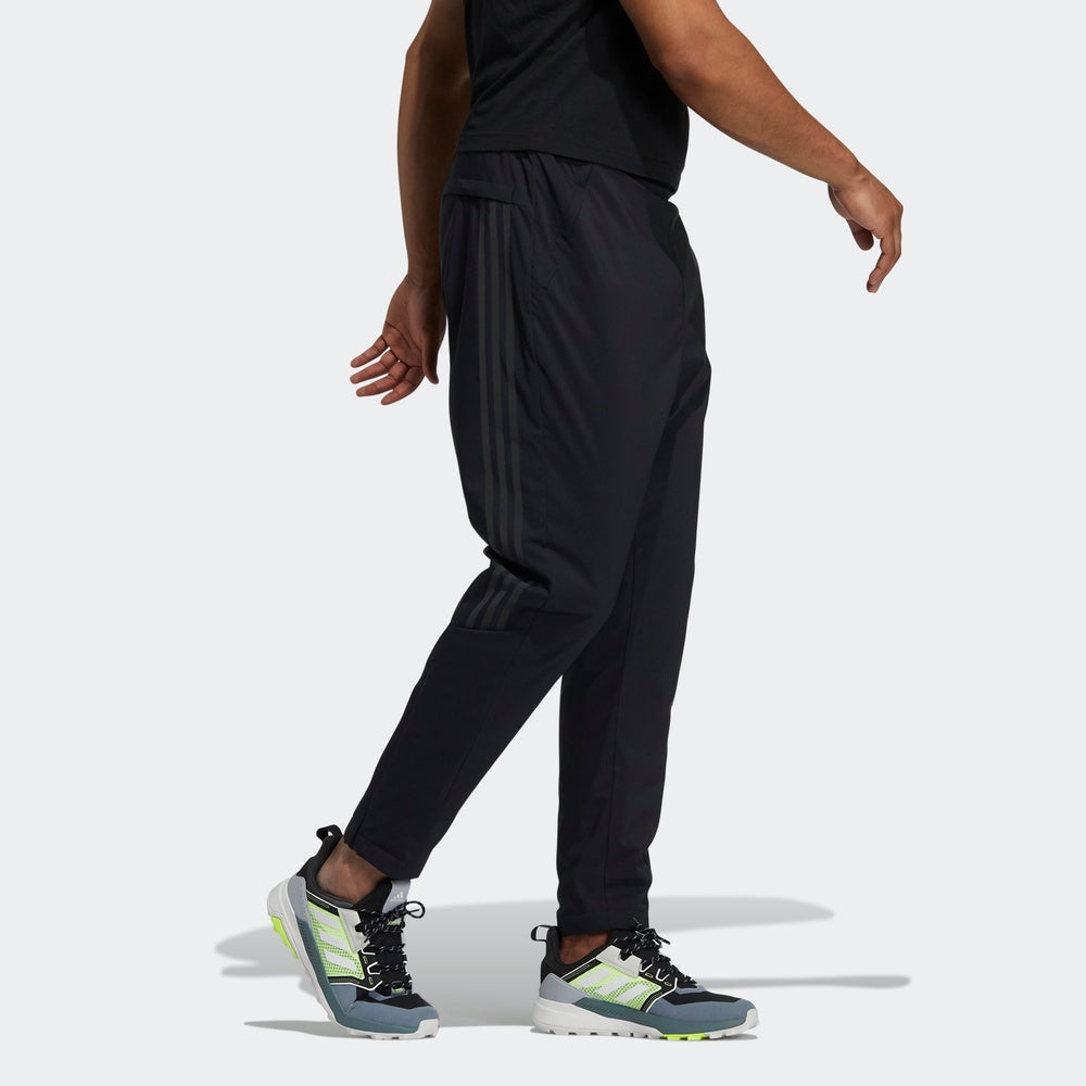 Men's adidas Logo Printing Side Stripe Sports Pants/Trousers/Joggers Black H52733