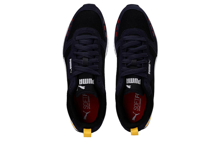 PUMA R78 Running Shoes Black/White/Yellow 373117-26