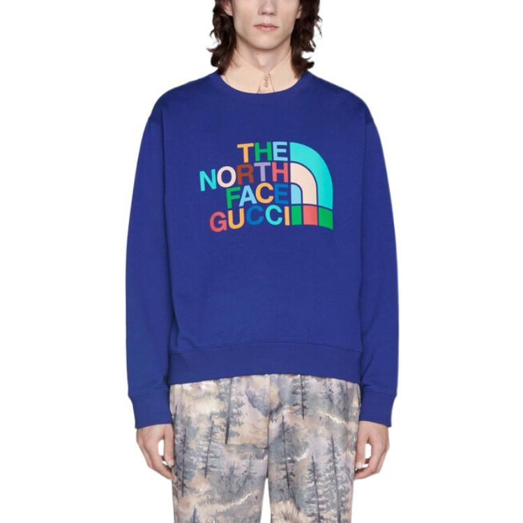 Gucci x The North Face Sweatshirt 'Blue' 626990-XJDTY-4120