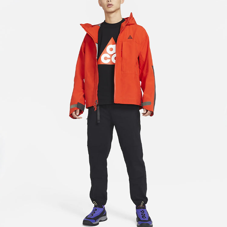 Nike ACG GORE-TEX Misery Ridge Jacket Zipper hooded Orange CV0635-891