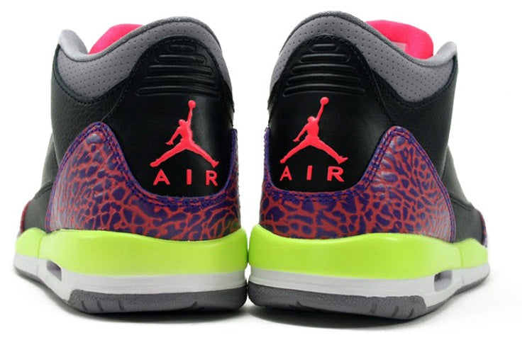 (GS) Air Jordan 3 Retro 'Black Atomic Red' 441140-039