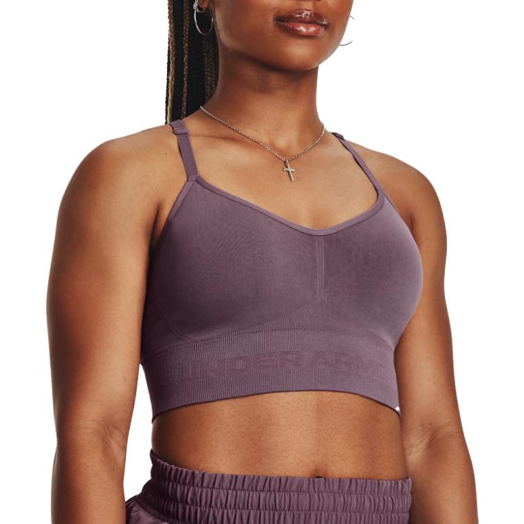 (WMNS) Under Armour Train Seamless Low Sports Bra 'Dark Purple' 1380428-500