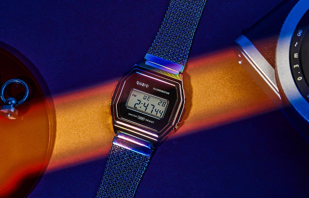 CASIO Vintage Premium Digital Watch 'Rainbow Special box ' A1000PRW-1PR