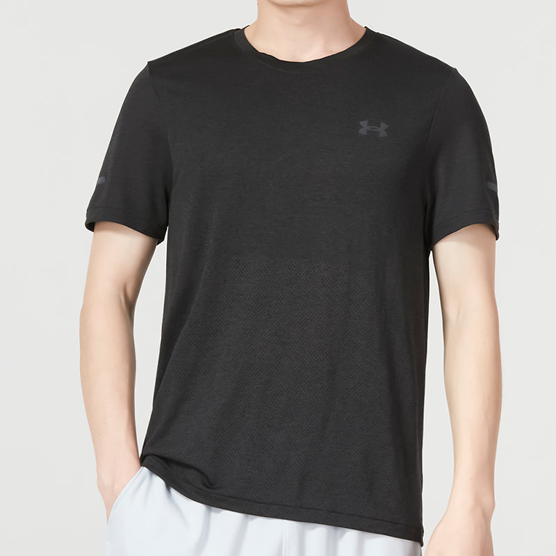 Under Armour Seamless Stride Short Sleeve 'Black' 1375692-001