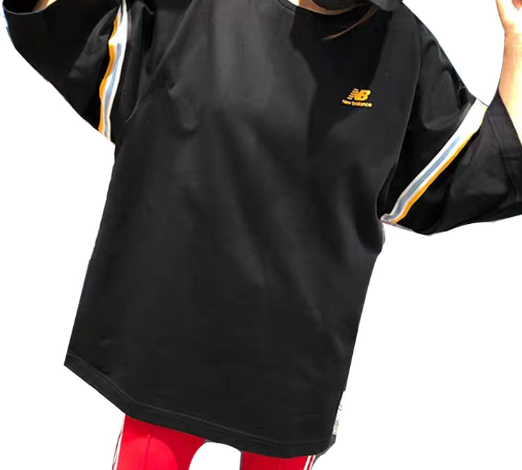 (WMNS) New Balance Short Sleeve Black NKA23022-BK