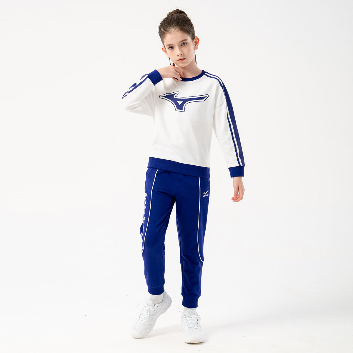 (GS) Mizuno Sportswear Sweater Suit 'Blue' 32CG3902