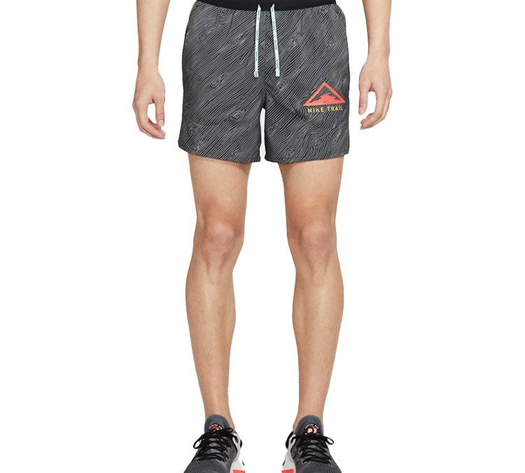 Nike Flex Stride 5 Trail Dri-FIT Pattern Running Shorts Black Red Blackred CQ7950-010