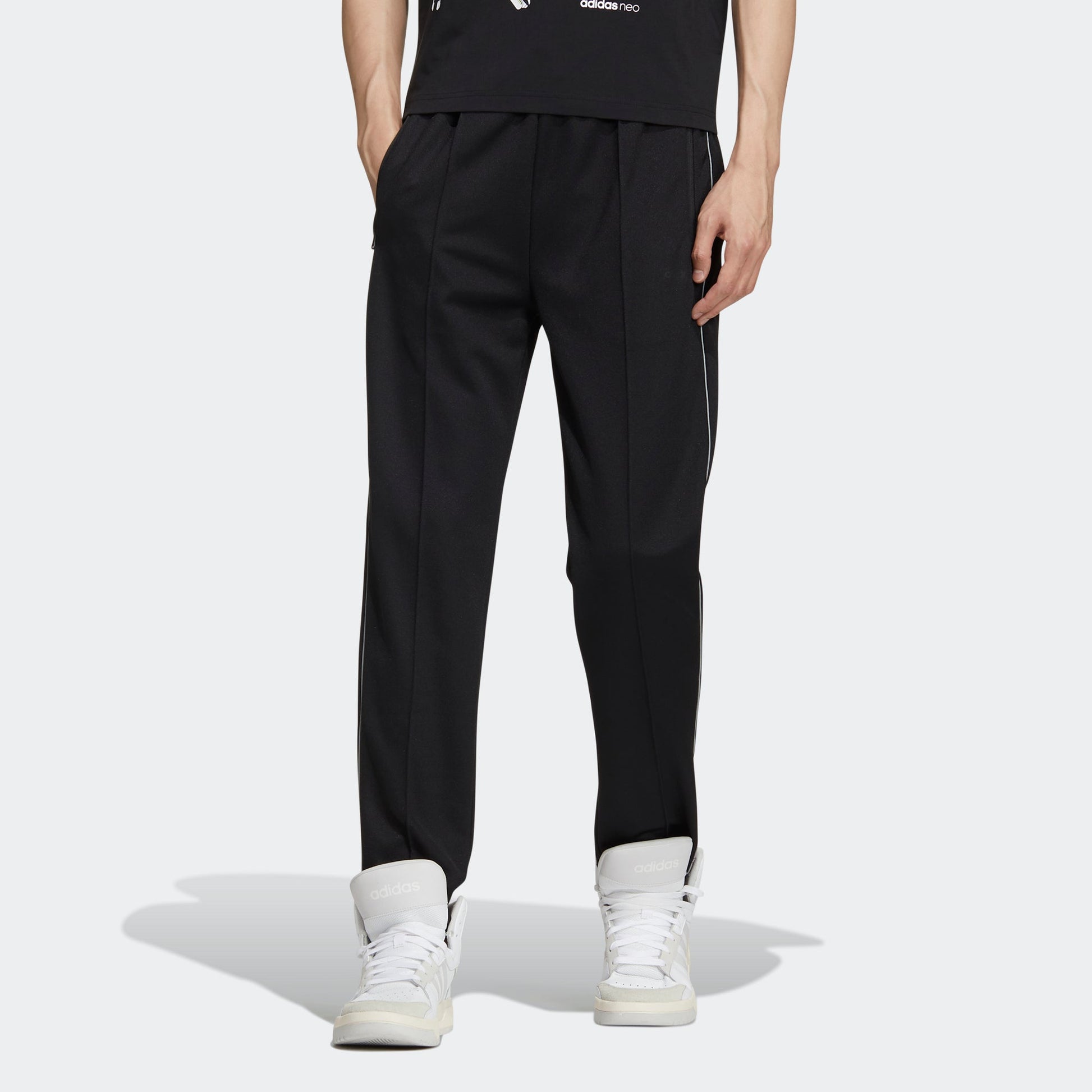 adidas neo M Ss Nn Tp 1 Slim Fit Sports Pants Black GM2303