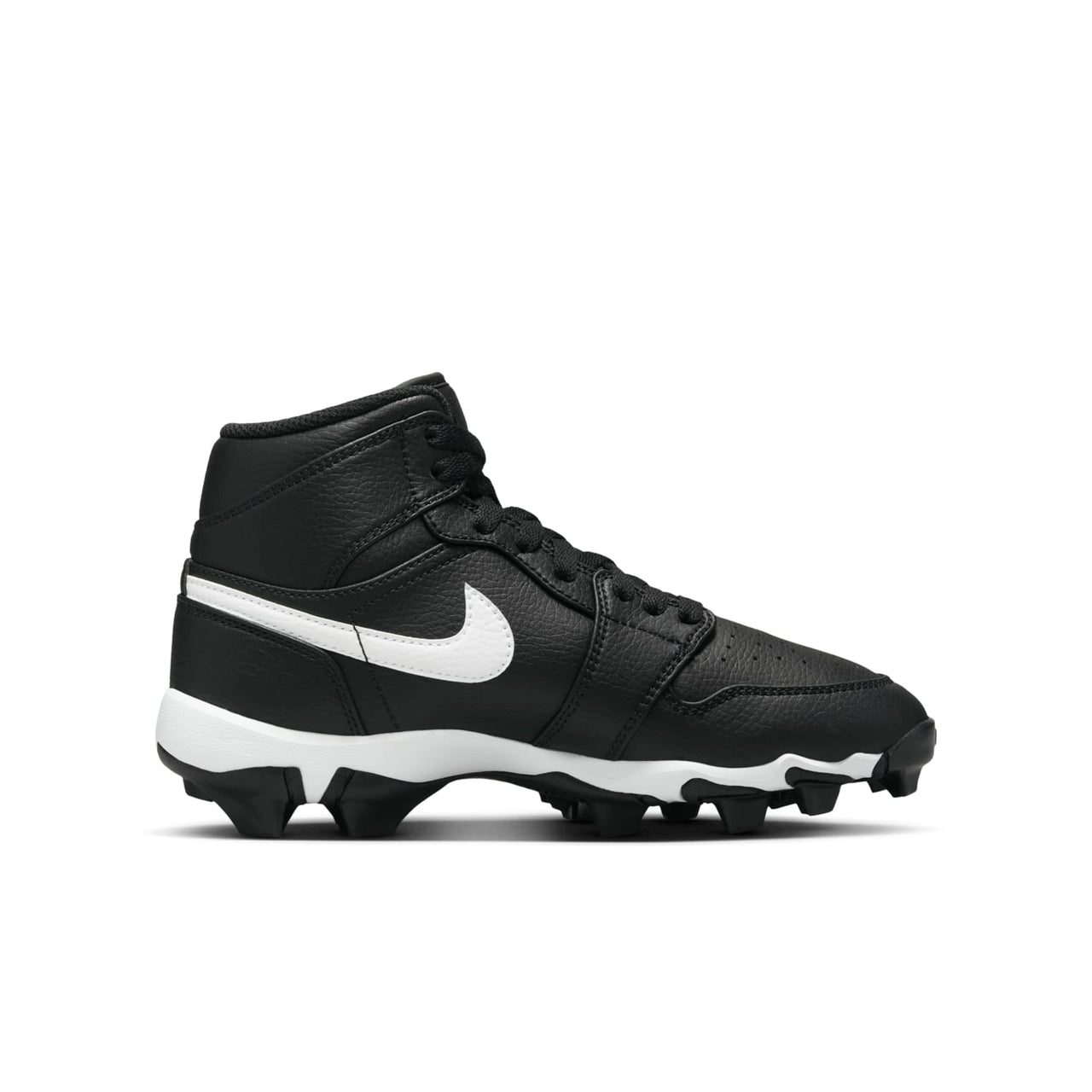 (GS) Air Jordan 1 Mid Cleat 'Black White' HF6883-001