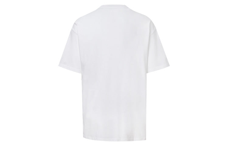 Men's Converse Alphabet Printing Sports Short Sleeve White 10019983-102