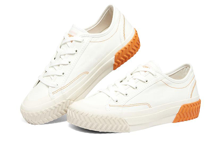 (WMNS) Skechers Street Trax Hi 'white orange' 177041-WHT