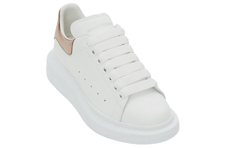 (WMNS) Alexander McQueen Oversized Sneaker 'White Rose Gold' 553770WHFBU9053