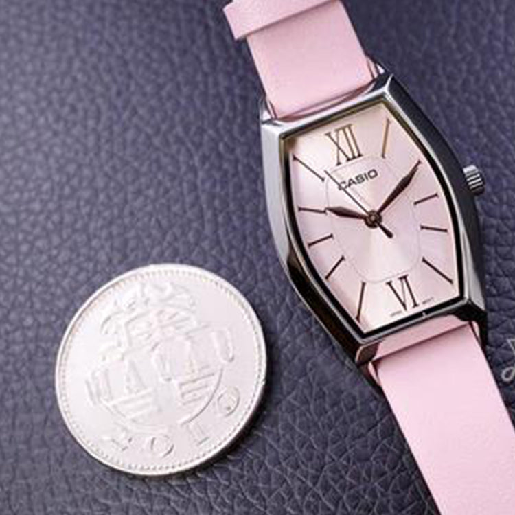 CASIO Retro Elegant Watch Pink Analog LTP-E167L-4A