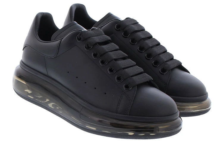 (WMNS) Alexander McQueen Oversized Sneaker 'Clear Sole - Black' 611698WHX981000