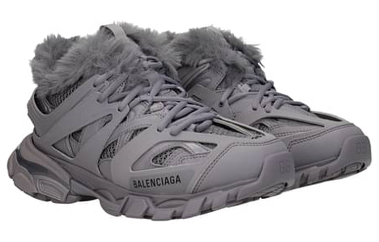 Balenciaga Track Sneakers 'Fake Fur Grey' 668556W3CQ11800