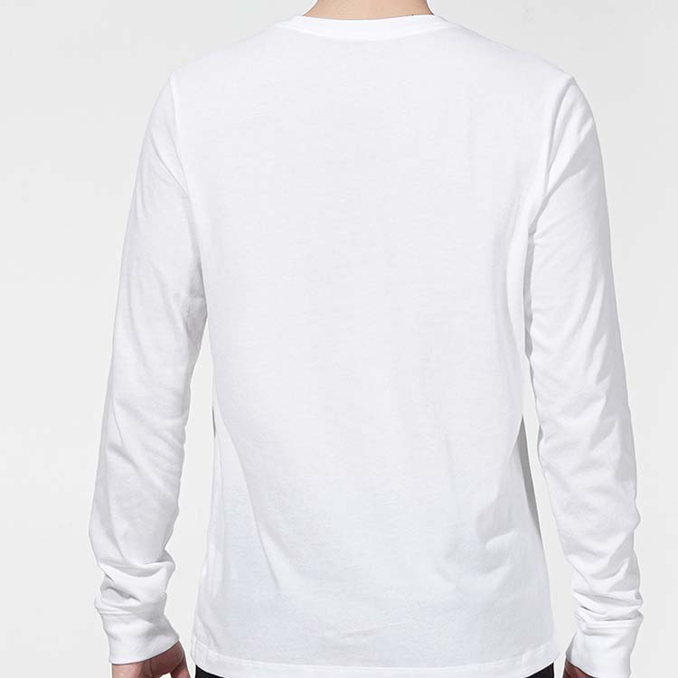 Men's Nike Training Athleisure Casual Sports Long Sleeves Round Neck White T-Shirt DM5693-100