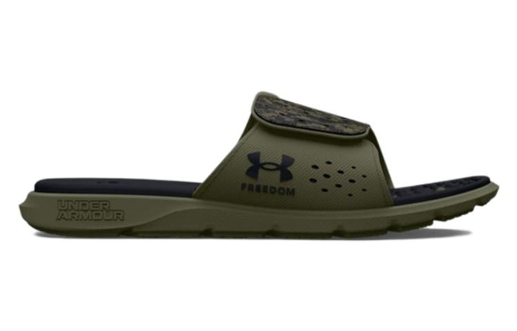 (WMNS) Under Armour Ignite 7 Freedom Slides 'Marine Green Camo' 3026153-300