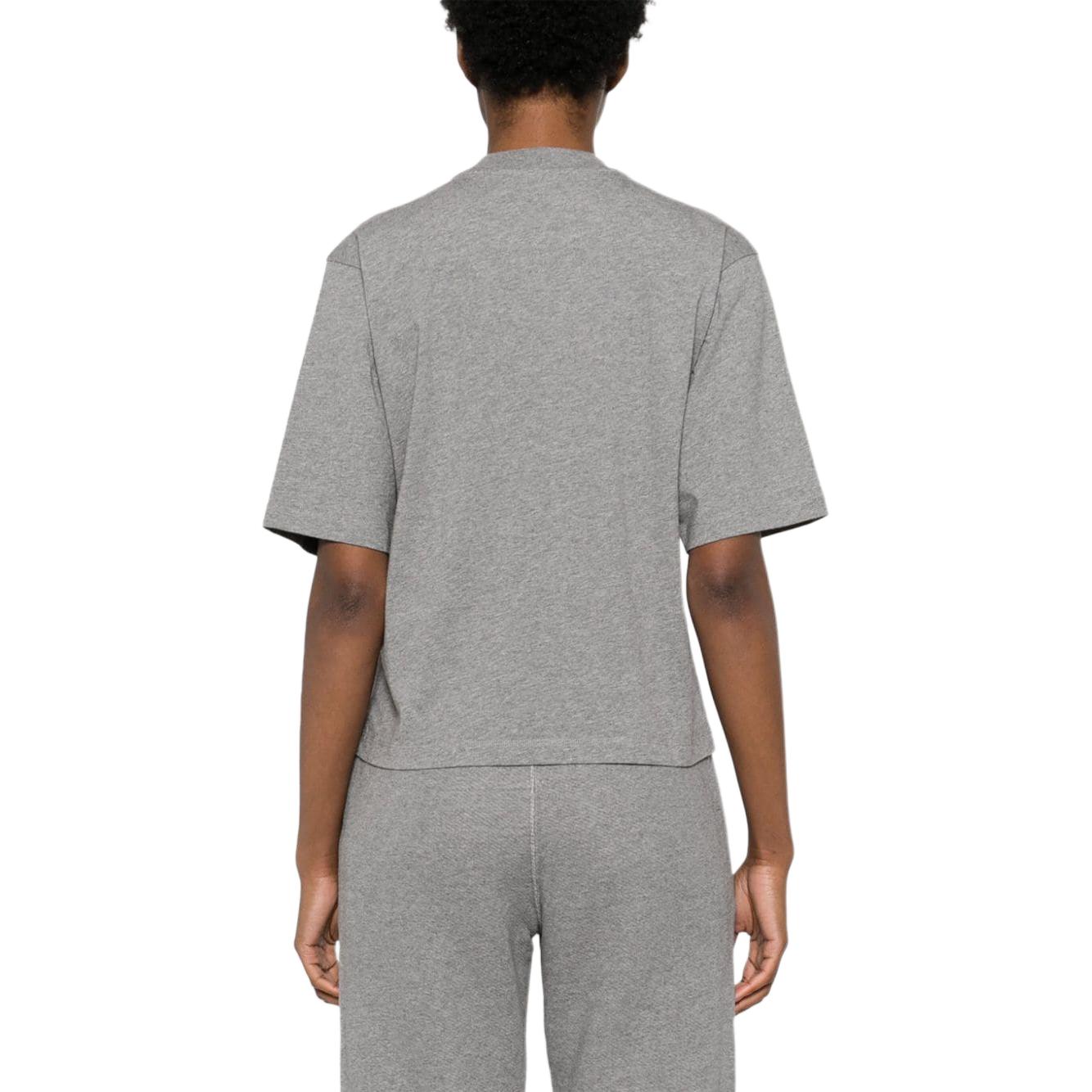 (WMNS) Off-White Flock Basic T-shirt 'Grey' OWAA124S24JER0060846