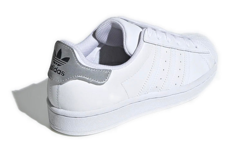 (GS) adidas Superstar J 'Cloud White Grey' FV3703
