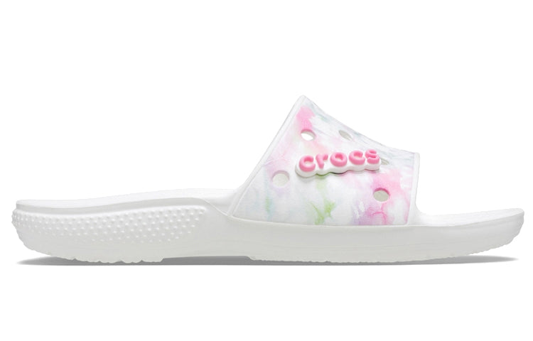 Crocs Classic Bleach Dye Slides 'White Pink' 207411-94S
