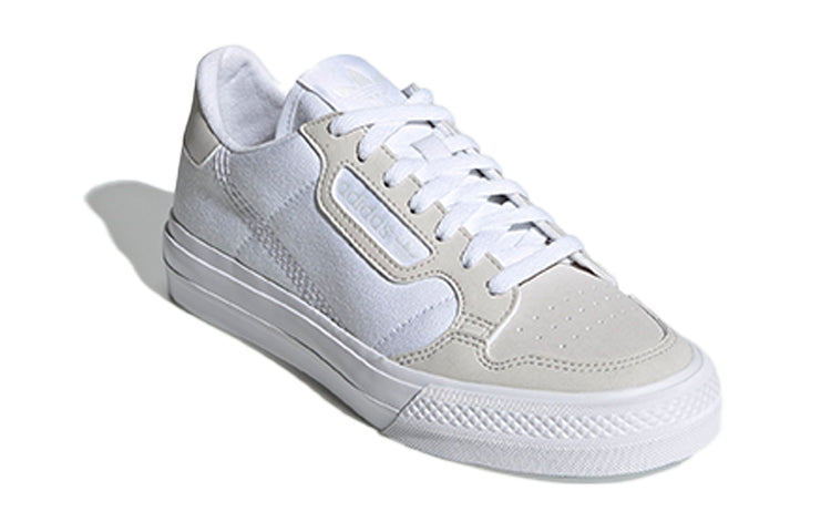 (GS) adidas Continental Vulc J 'White Grey' EF9449