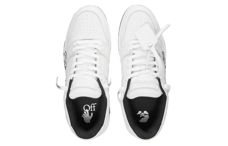Off-White Out Of Office Low-Top For Walking Sneaker 'White Black' OMIA189S22LEA0040110