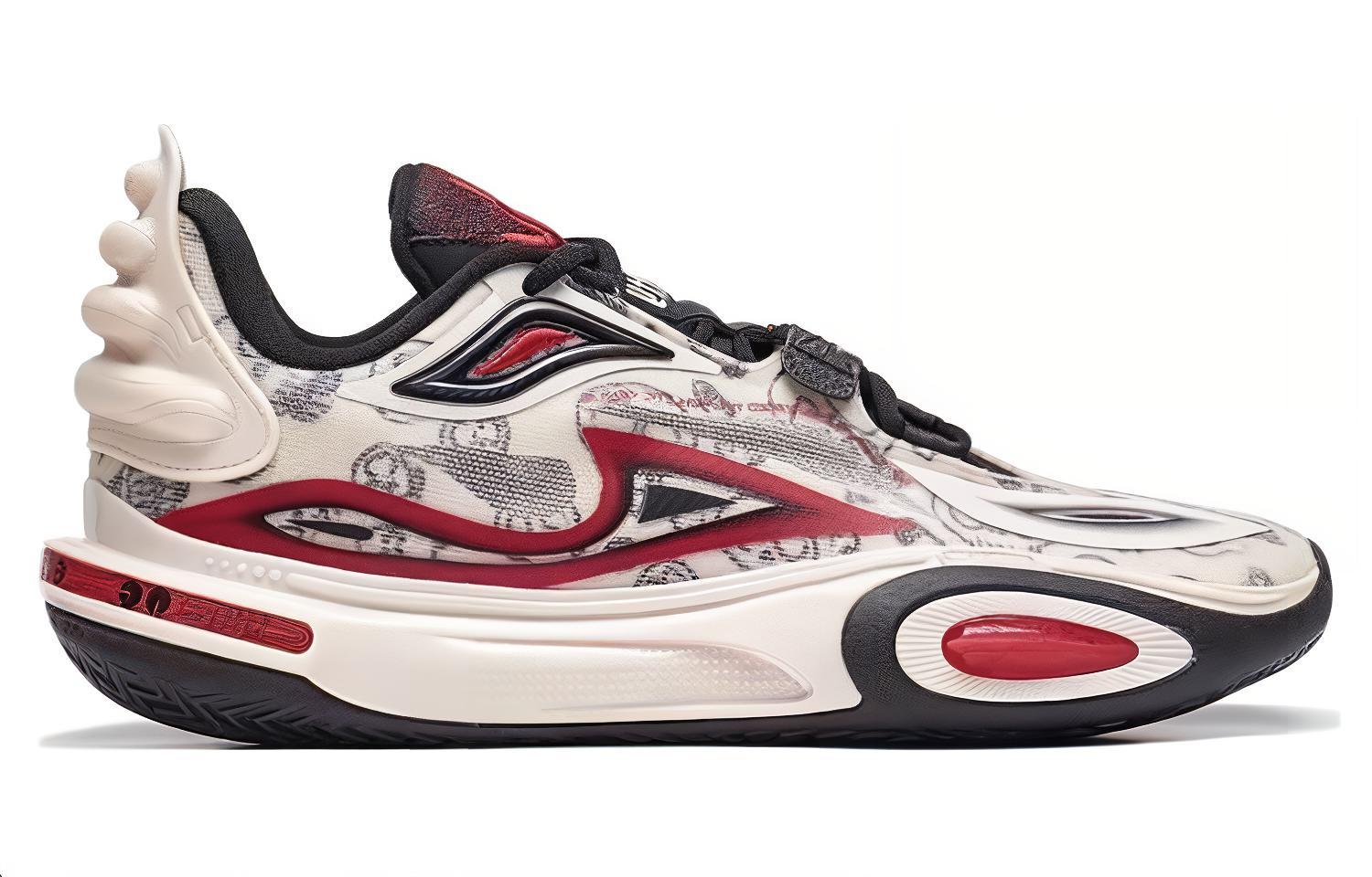Li-Ning Wade All City 11 V2 'Beige Black Red' ABPT051-1