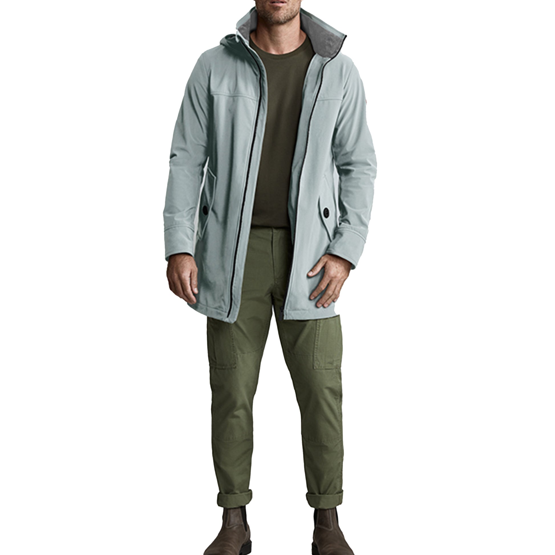 Canada Goose Kent Zip-Up Jacket For Men Grey 2412M-477