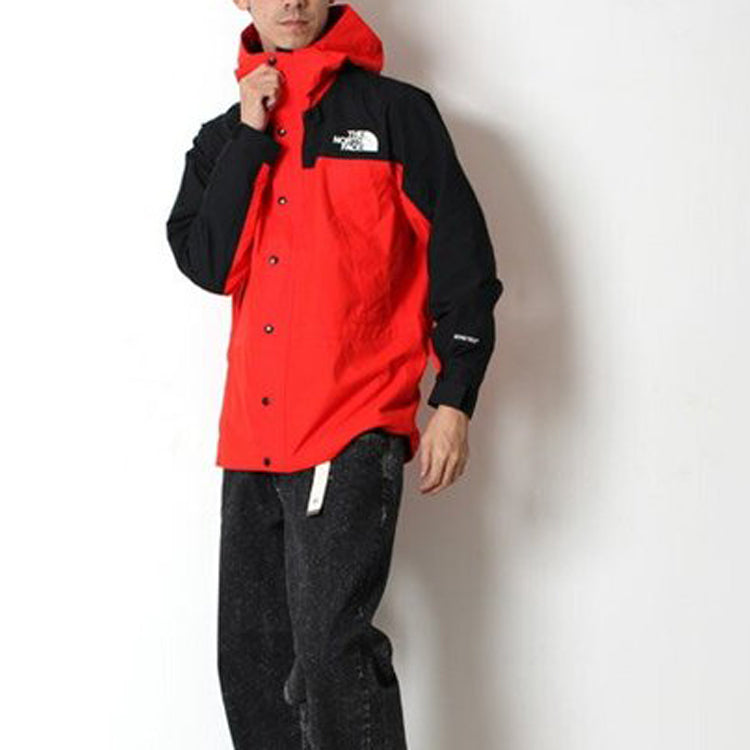 Men's THE NORTH FACE Windproof Jacket Black Red NP11834-TR